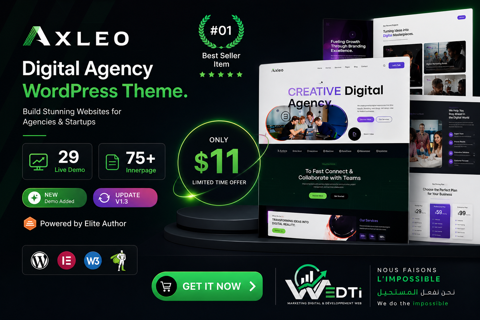 Axleo - Digital Agency WordPress Theme